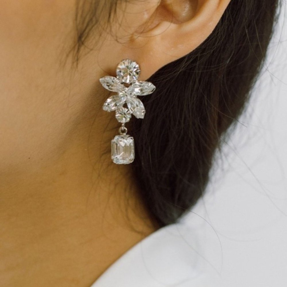 Alaire Earrings Jennifer Behr NWT Crystal